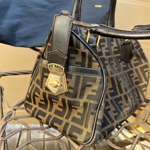 Fendi monogram small handle bag
